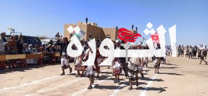 عرض شعبي مسلح للدفعة الأولى من كتائب الشهيد الصماد في مديرية الصومعة بالبيضاء 
