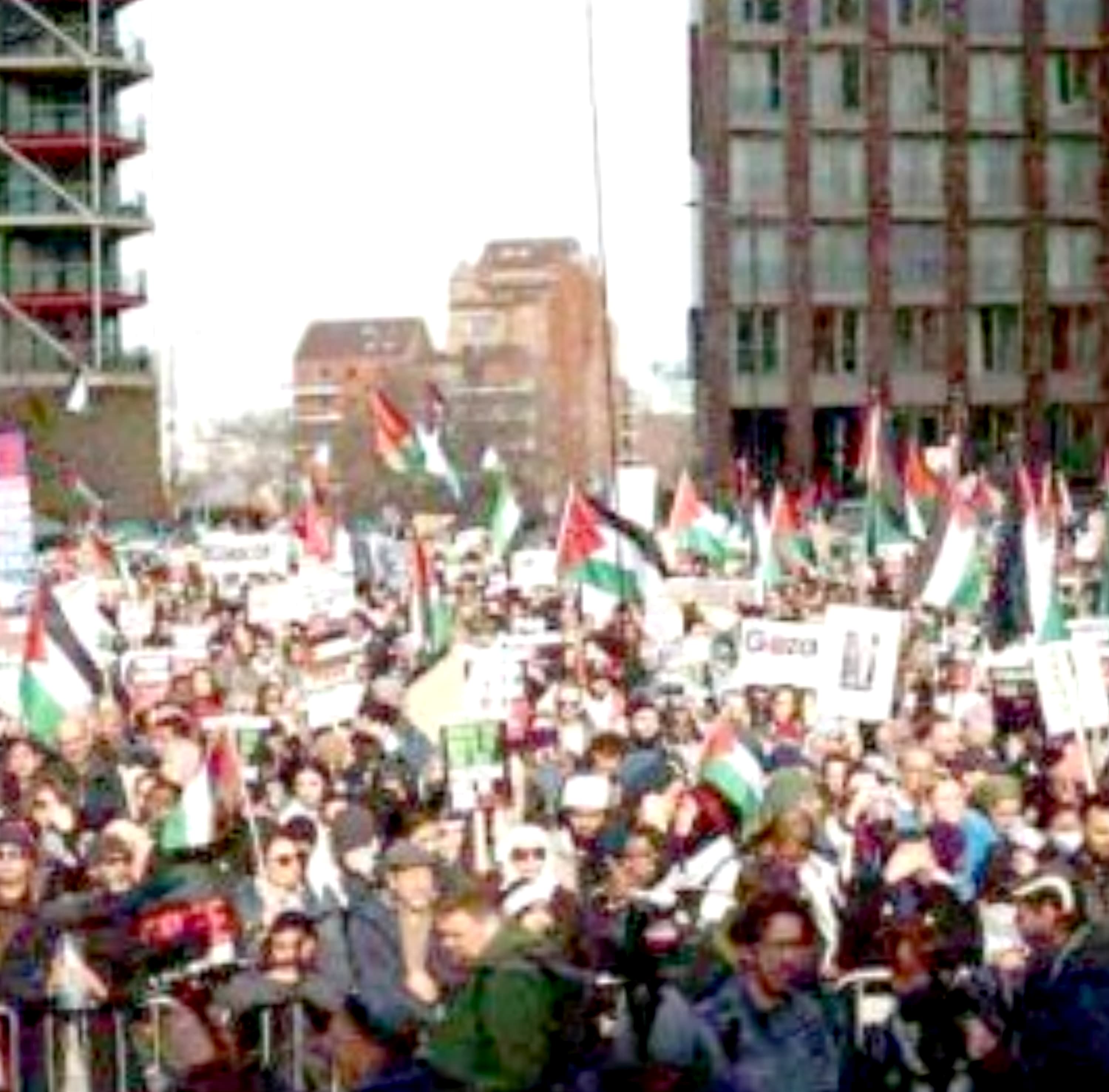 تظاهرات في أوروبا وأمريكا تطالب بوقف العدوان الصهيوني على غزة