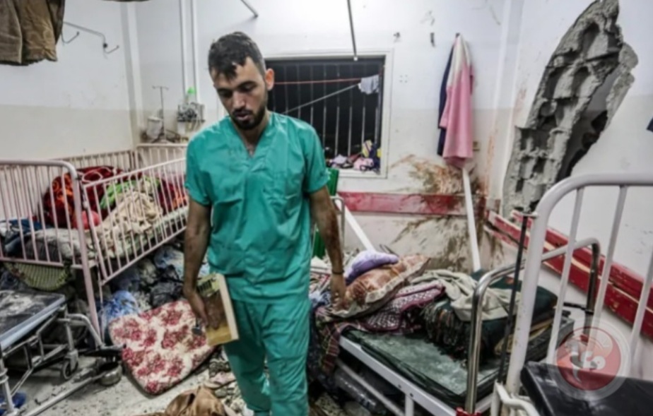 العدو الصهيوني يأمر الفلسطينيين والنازحين بالمغادرة حي الرمال ومستشفى الشفاء لجنوب غزة