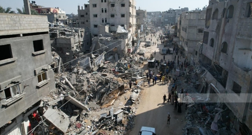 استشهاد تسعة فلسطينيين اثر قصف العدو لمنزل في مخيم النصيرات