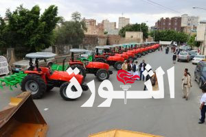 الهادي والرباعي يدشنان توزيع حراثات ودراسات وصرابات بمحافظة صنعاء