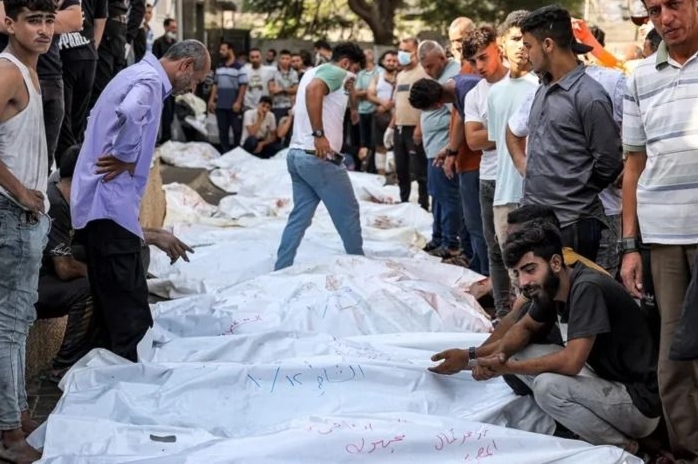صحة غزة : العثور على مئات الجثث بعد انسحاب العدو من محيط مجمع الشفاء الطبي