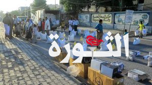 إرسال قافلة غذائية وكسوة العيد للكوادر الصحية المرابطة في جبهة الساحل الغربي