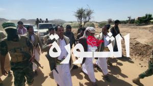 عضو السياسي الأعلى الحوثي يطلع على سير العمل بمشروع سد عويره بمديرية سحار بصعدة