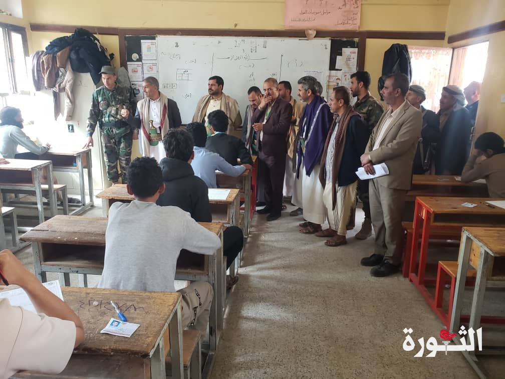 قيادة مديرية صنعاء الجديدة تدشن اختبارات الثانوية العامة