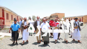 الحملي وعوض والممثل الأممي يطلعون على أضرار العدوان بجامعة صعدة