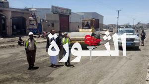 عُباد يتفقد أعمال الترميم في شارع خولان بأمانة العاصمة