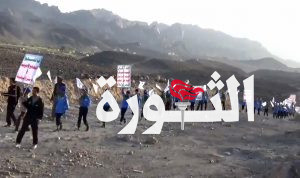 مأرب.. مسير طلابي في مديرية حريب القراميش تضامنا مع الشعب الفلسطيني