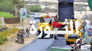 تدشين العمل بمشروع صيانة خط الجامعة هزم في مديرية أرحب بصنعاء