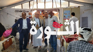 المنصور والكحلاني يتفقدان مراكز معالجة أمراض الإسهالات بحجة