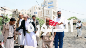 تفقد سير العمل في مشروع إعادة تأهيل شوارع السبل بمركز محافظة إب