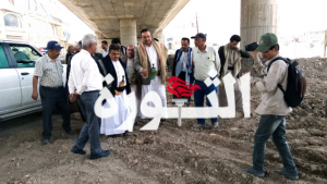 عُباد يطلع على الأعمال المنجزة في مشروع جسر النصر بأمانة العاصمة