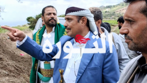 عضو السياسي الأعلى السامعي يتفقد مديرية ذي سفال والمناطق المجاورة لها في مديرية جبلة بإب
