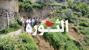 الصوفي يتفقد الانهيارات الصخرية في مركز محافظة حجة