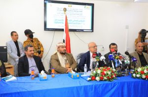 مؤتمر صحفي بمرور عام على مجانية الخدمات الطبية بالمستشفى الجمهوري بأمانة العاصمة