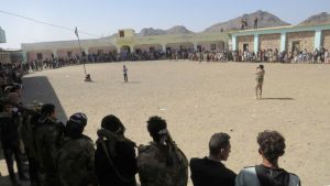 الضالع.. وقفة في مديرية قعطبة تنديدًا باستهداف المرتزقة للأطفال والنساء