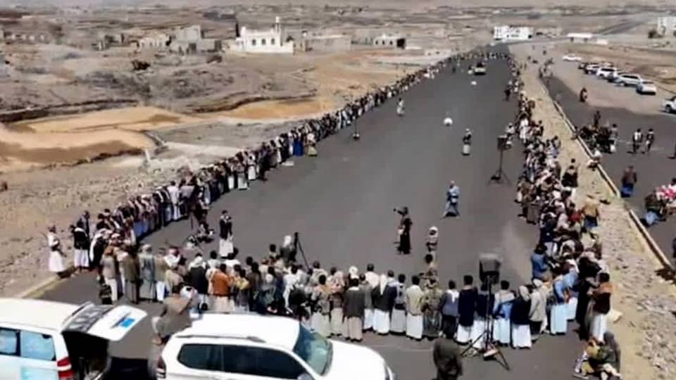 وقفات قبلية في عمران إعلانا للنكف والنفير العام لمواجهة العدوان