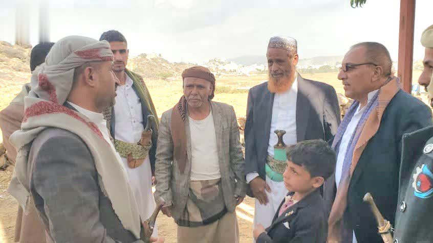 الاطلاع على سير العمل بمشروع مياه في الرجم بالمحويت
