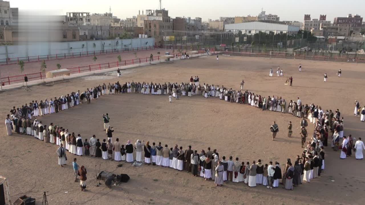 محافظة صنعاء تشهد وقفات حاشدة دعماً لغزة واستجابة لدعوة قائد الثورة