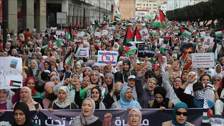 المغرب.. تنظيم أكثر من 70 مظاهرة تنديدا بالإبادة “الإسرائيلية” في غزة
