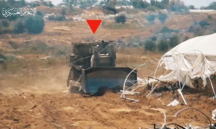 سرايا القدس تستهدف جرافة عسكرية صهيونية جنوبي قطاع غزة