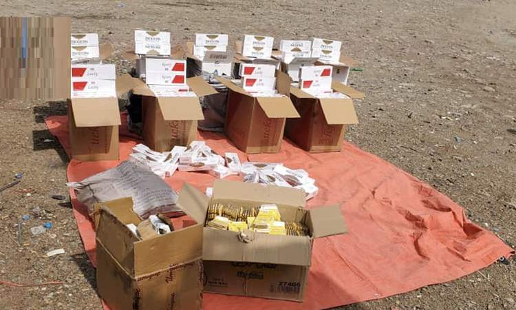 إحباط محاولة تهريب كمية من الأدوية والمنشطات والسجائر في مركز الراهدة الجمركي