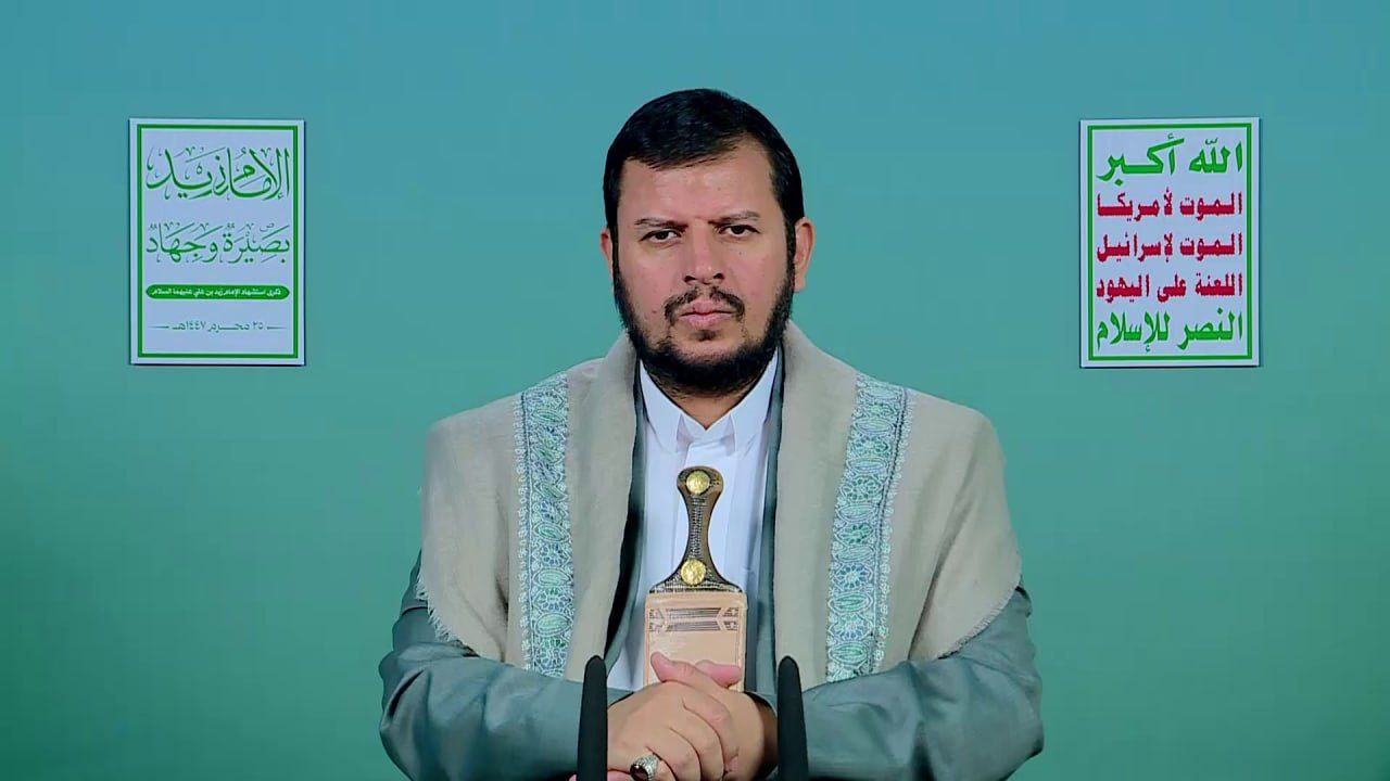 قائد الثورة يجدد التأكيد على ثبات موقف اليمن في نصرة فلسطين والتصدي للطغيان الأمريكي والإسرائيلي