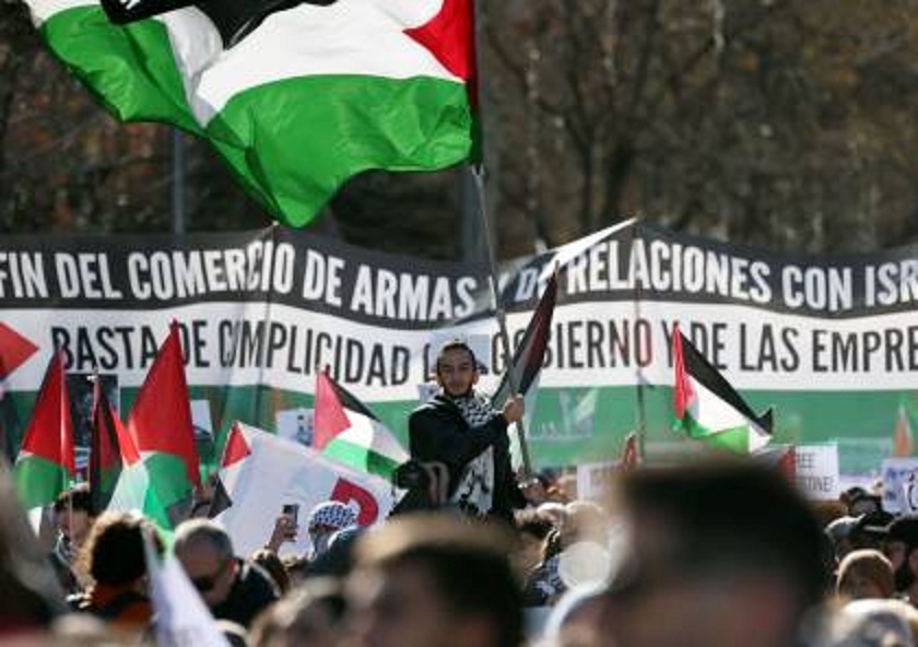 مسيرة حاشدة في مدينة بريمن الألمانية تنديدا بتواصل جرائم الابادة والتجويع