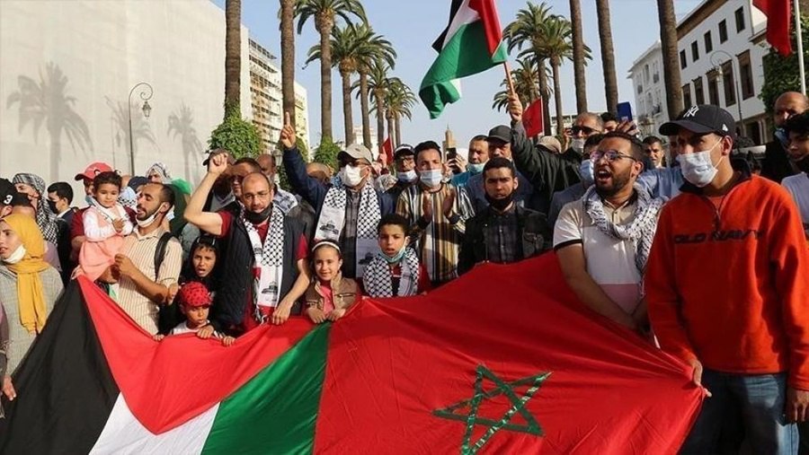 آلاف المغاربة يطالبون بوقف التجويع الإسرائيلي في غزة