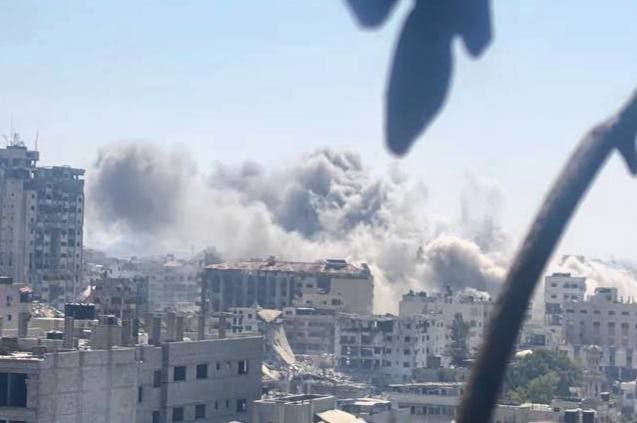 8 شهداء في مجزرة صهيونية بحي الشيخ رضوان شمالي غزة