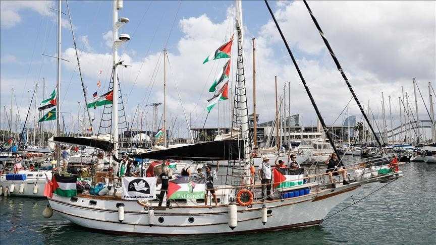 “اللجنة الدولية” ترصد تحليق مسيّرات فوق سفن “أسطول الصمود”