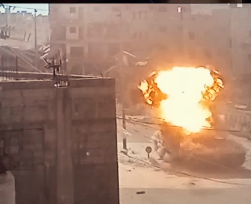 “القسام” تبث مشاهداً لتدمير دبابة صهيونية في مدينة غزة