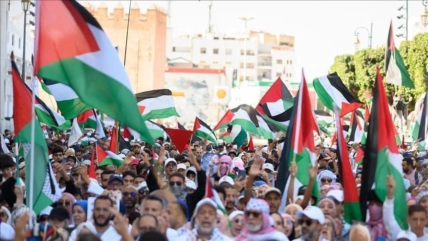 المغرب : وقفة تضامنية دعما لأسطول الصمود ورفضا للإبادة بغزة