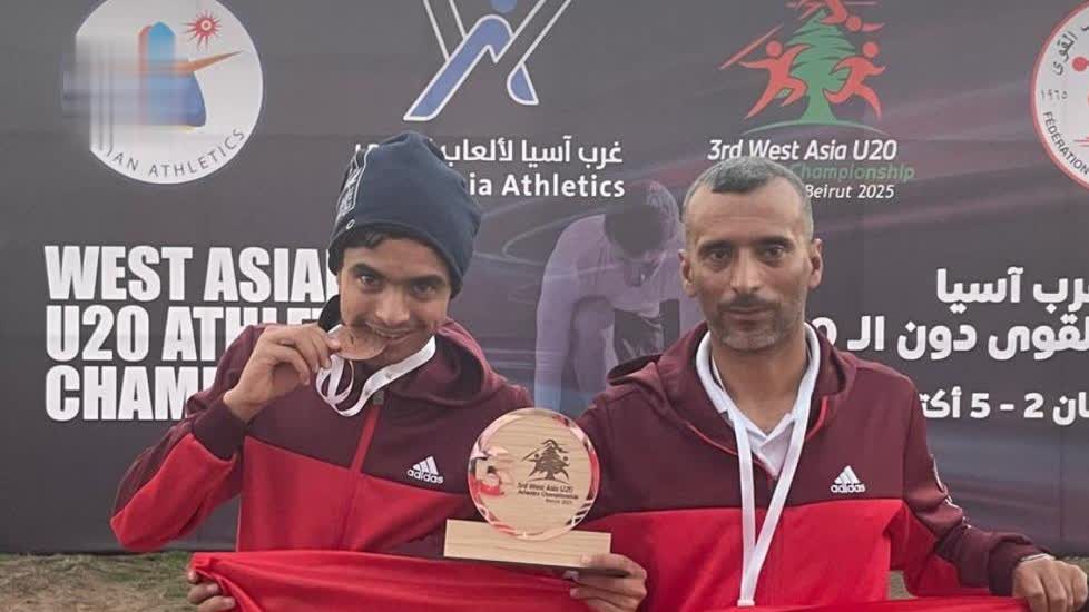 لاعب منتخب ألعاب القوى حسولي يحرز ذهبية وبرونزية في بطولة غرب آسيا