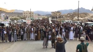 19 مسيرة حاشدة في مأرب تحت شعار عامان من العطاء.. ووفاء لدماء الشهداء