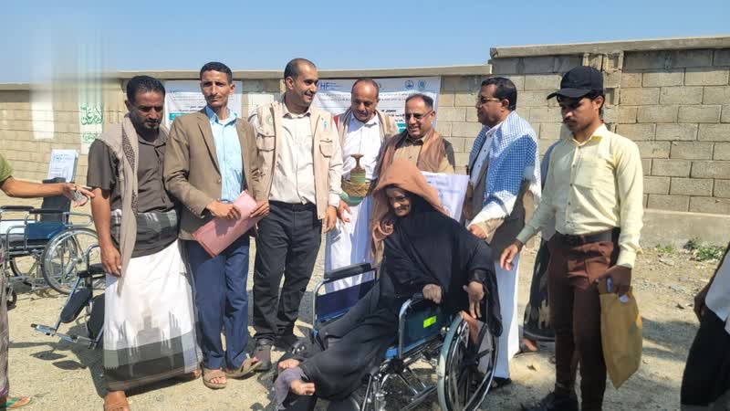 تدشين توزيع أجهزة تعويضية للأشخاص ذوي الإعاقة في كعيدنة بحجة