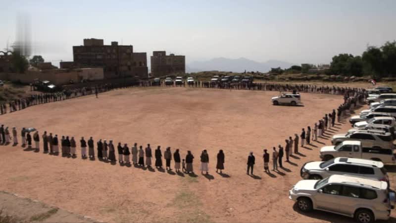 وقفة قبلية في المحويت وفاءً لدماء الشهداء وتأكيداً على الصمود والتعبئة