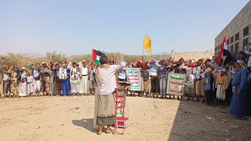 وقفات جماهيرية في حجة تأكيداً على الجاهزية لمواجهة أي تصعيد