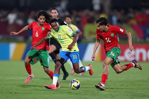 بهدف قاتل.. البرازيل تقصي المغرب من كأس العالم للناشئين