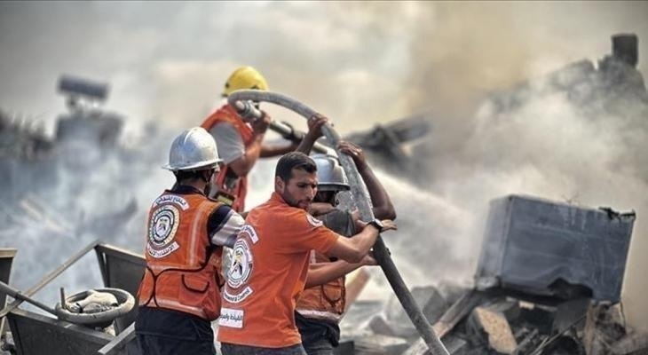 الدفاع المدني في غزة ينفذ 26 مهمة مختلفة خلال 24 ساعة