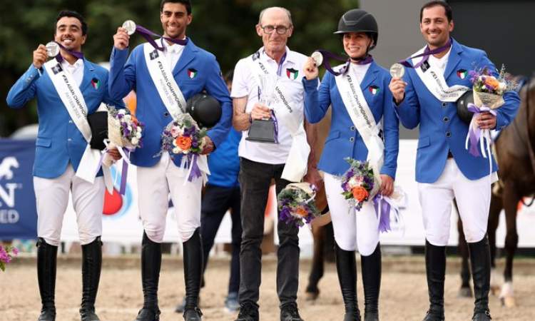 فلسطين تتوج ببطولة آسيا للفروسية للقفز على الحواجز