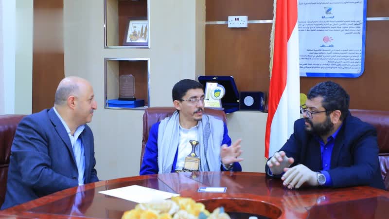 الصعدي وشيبان يناقشان التعليم وضمان الجودة بجامعة العلوم والتكنولوجيا