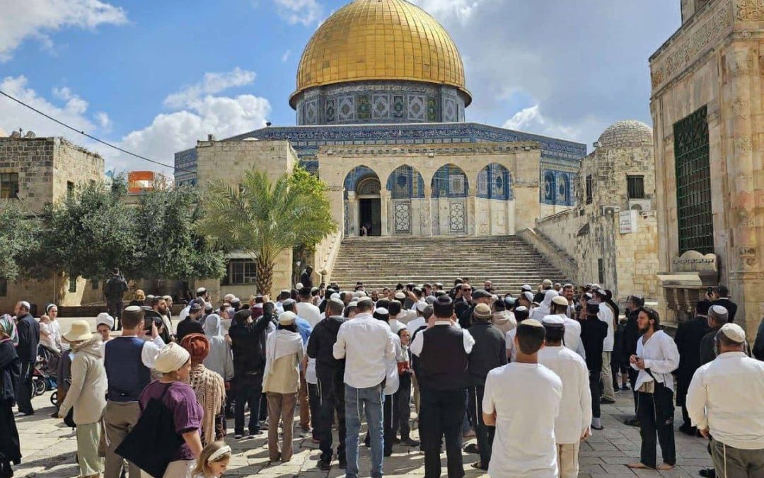 المستوطنون الصهاينة يجددون اقتحامهم للمسجد الأقصى تحت حماية قوات العدو الاسرائيلي