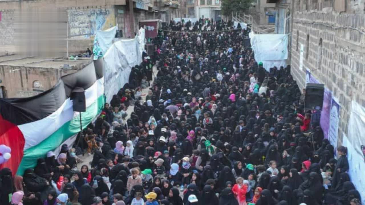 فعالية للهیئة النسائیة في شبام كوكبان بذكرى ميلاد الزهراء