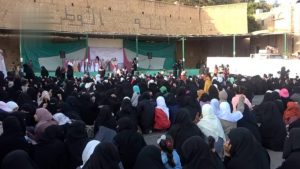 الهيئة النسائية في المحويت تنظم فعالية خطابية بذكرى ميلاد فاطمة الزهراء