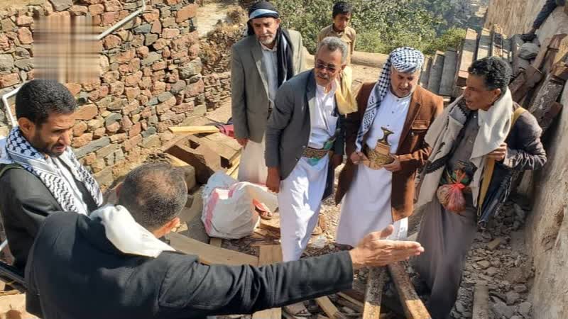 تفقد أعمال صيانة وترميم مسجد هجرة الصنوين التاريخي في حجة