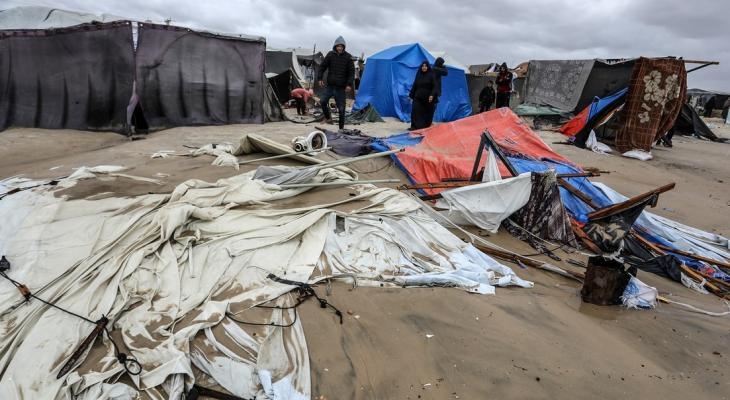 الأمم المتحدة: الآلاف في قطاع غزة ما زالوا يعانون من آثار العواصف الشتوية الأخيرة