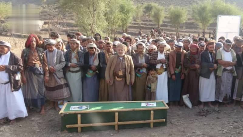 تشييع جثمان الشهيد أحمد الصارم في صعفان