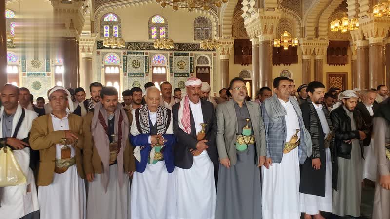 تشييع جثمان عضو مجلس النواب الشيخ صالح التام في صنعاء