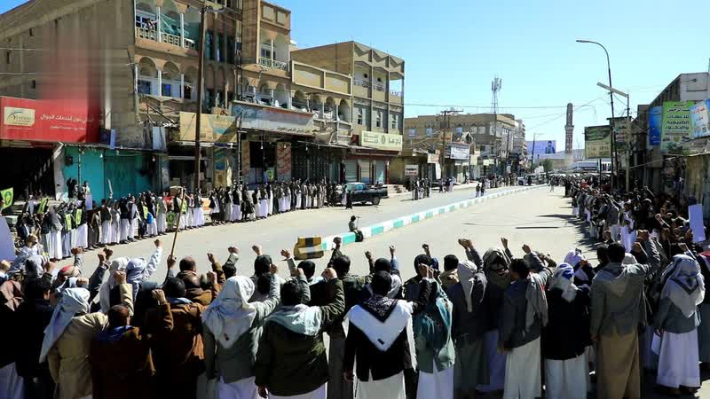 645 وقفة شعبية في صعدة رفضاً لمؤامرة العدو الإسرائيلي على الصومال